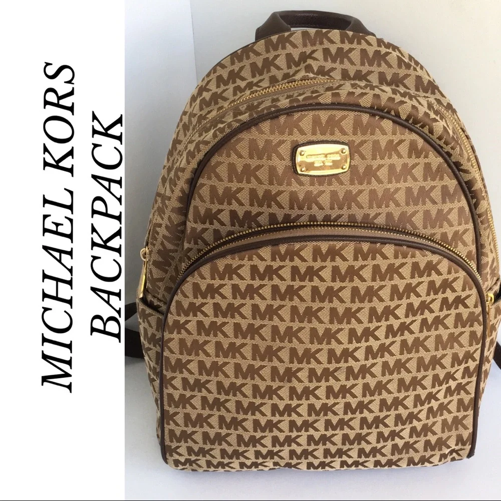SOLD SOLD MICHAEL KORS LARGE  BACKPACK SIGNATURE ABBEY JAVA